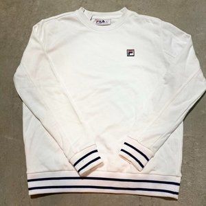 Fila white sports crew neck